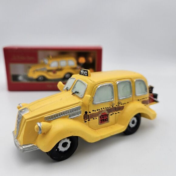 The Village Collection St Nicholas Square City Taxi Vintage Christmas‎ - Picture 3 of 4